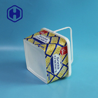 ふたのハンドルが付いている空の軽食のビスケット3Lの包装の正方形のプラスチックの箱