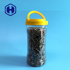 くだらない穀粒のふたのハンドルが付いている楕円形のBpaの自由なプラスチック食品包装の瓶1150ml