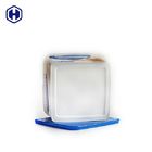 型の分類のふたが付いているハンドルの正方形のプラスティック容器を選抜して下さい