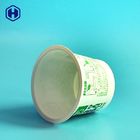 フリーザーの使用法IMLのコップの小さい円形のプラスティック容器は抵抗力がある傷付けます