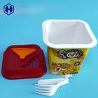 Instant Food 92MM IML Plastic Containers With Holes
