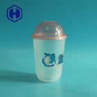 IML PPジュースの冷たいコーヒーのための注文の印刷Uの形のミルクの泡茶プラスチック コップ