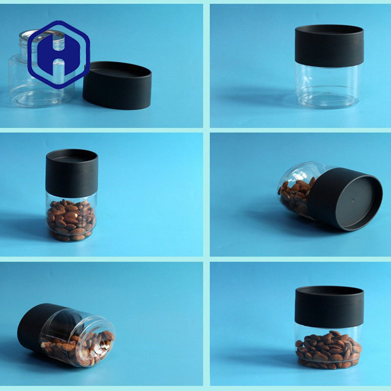 注文のプラスチック包装の瓶13ozの平らな楕円形のフルーツ ペット貯蔵容器を乾燥する缶