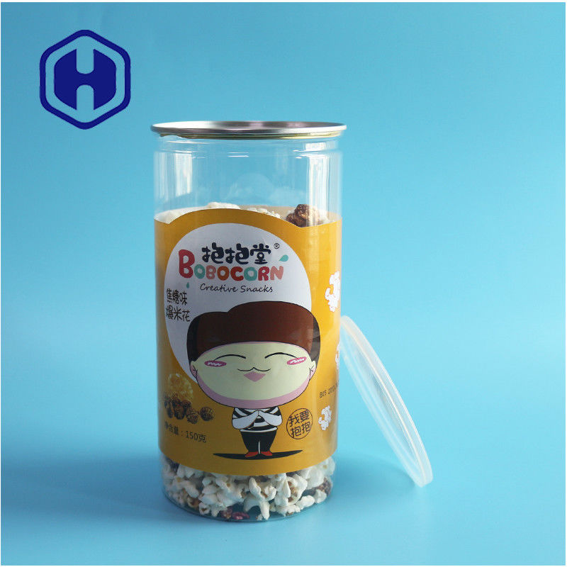 中国 メーカー ポップコーン 1400ml 円筒形 リサイクル可能なPET