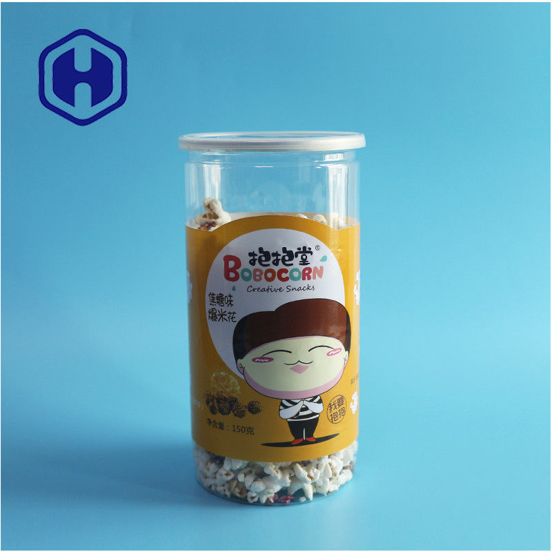 中国 メーカー ポップコーン 1400ml 円筒形 リサイクル可能なPET