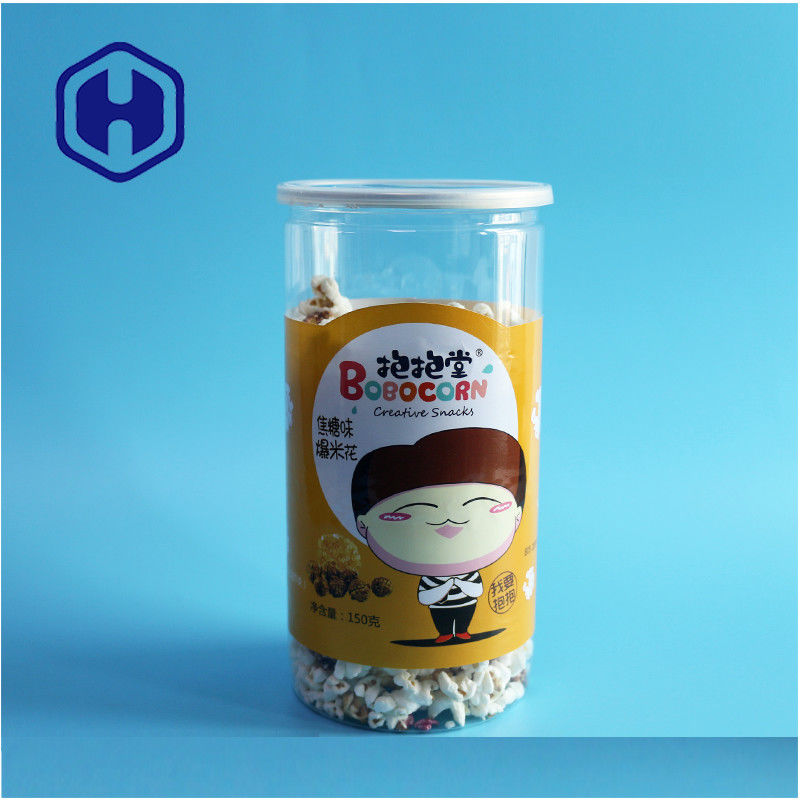 中国 メーカー ポップコーン 1400ml 円筒形 リサイクル可能なPET