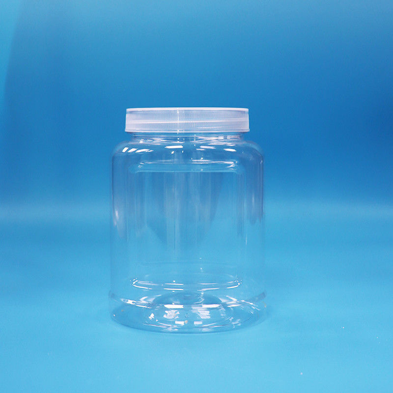 食品グレード 改ざん防止キャップ 食品ナッツ キャンディーヌードルのための透明なPETプラスチック容器