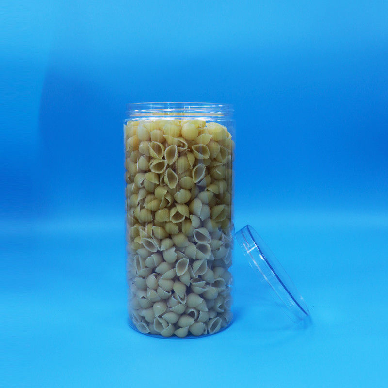 食品グレード 透明 PET 円筒 プラスチック キャンディ クッキー 食品 グラス スクリュー 透明 カップ