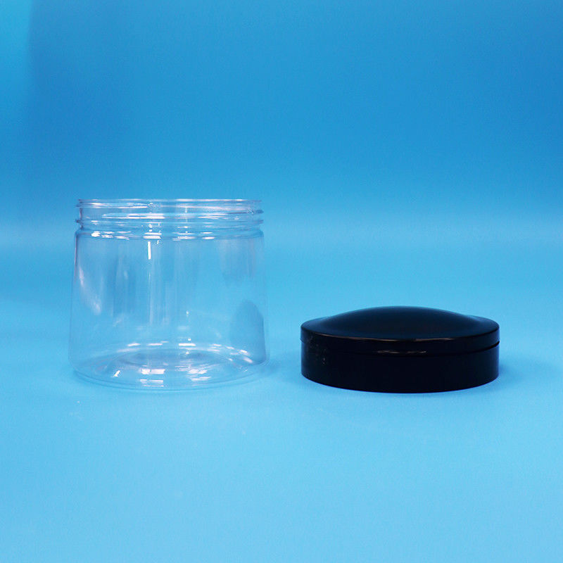 食品グレード 透明 小型丸型 プラスチック 食品 貯蔵器 プラスチック スクリップ トップ 蓋