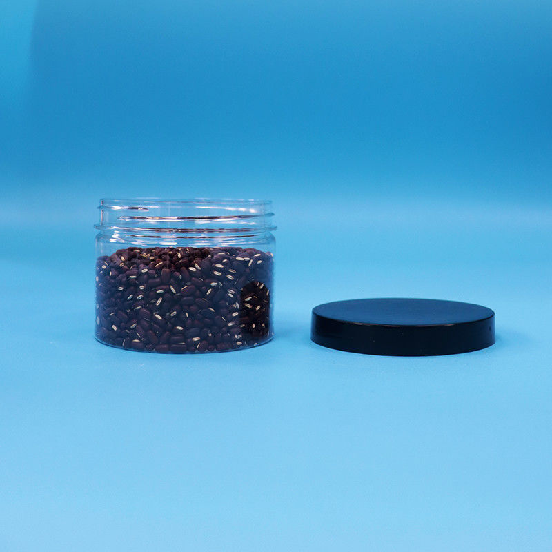 透明な丸口形 PET ブラックティーシード用プラスチック容器 ギフト用 お菓子
