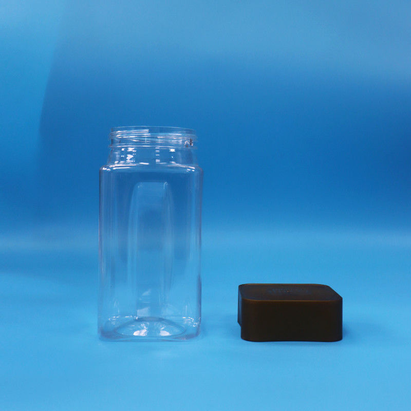 クリア クッキー 食品 キャンディー 食品品質 PET 広形 プラスチック 貯蔵器 スクロールキャップ