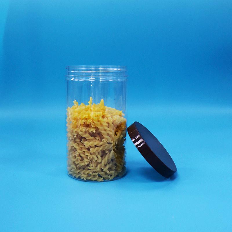 プラスチック 透明なPET スナック 食品 甘いナッツ ブラック 普通のスクリュー トップキャップ