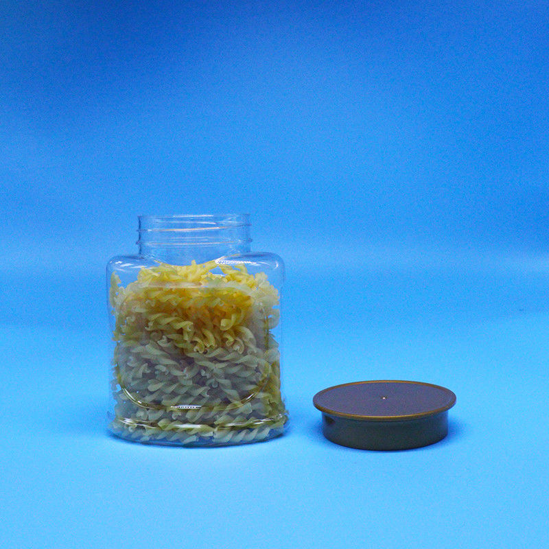 空っぽ 空気密閉 透明な PET 食品グレード プラスチック容器 スクリュー蓋 食品用 キャンディー クッキーナッツ
