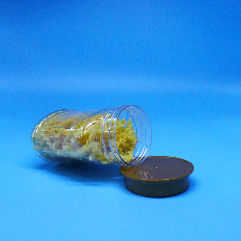 空っぽ 空気密閉 透明な PET 食品グレード プラスチック容器 スクリュー蓋 食品用 キャンディー クッキーナッツ