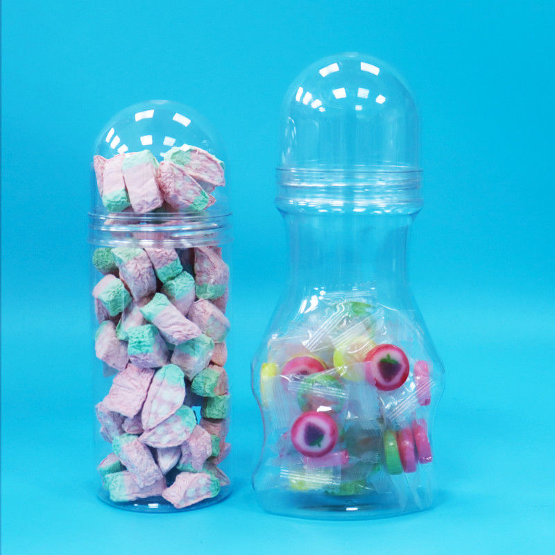 ベビーフード スクリュー蓋 透明なプラスチック PET 食品品格のボトル 硬いキャンディのための新しいデザイン