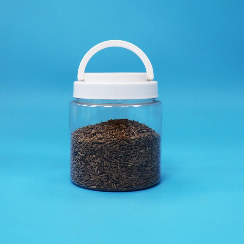 透明 簡単 オープン 丸い プラスチック PET 缶 螺旋蓋 ベビー 食品 果物 甘い