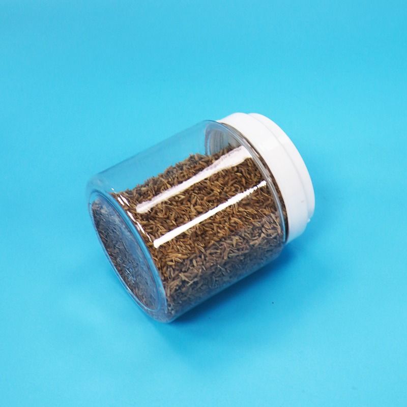 透明 簡単 オープン 丸い プラスチック PET 缶 螺旋蓋 ベビー 食品 果物 甘い