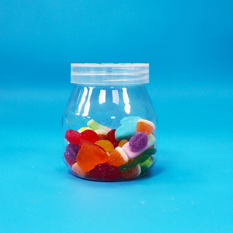 小さい空きキャンディークッキー 透明なPET プラスチック容器 スクリューキャップ 食品グレード BPA 無