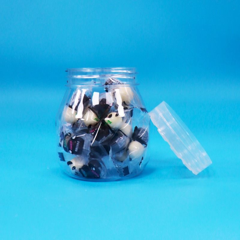 小さい空きキャンディークッキー 透明なPET プラスチック容器 スクリューキャップ 食品グレード BPA 無