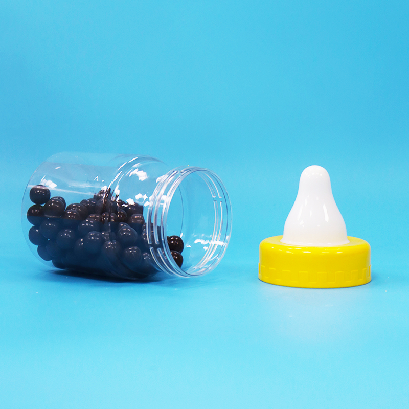BPAフリー スクリューキャップ 透明 PETプラスチック 密封ジャー 食品用 飴 クッキー ナッツ