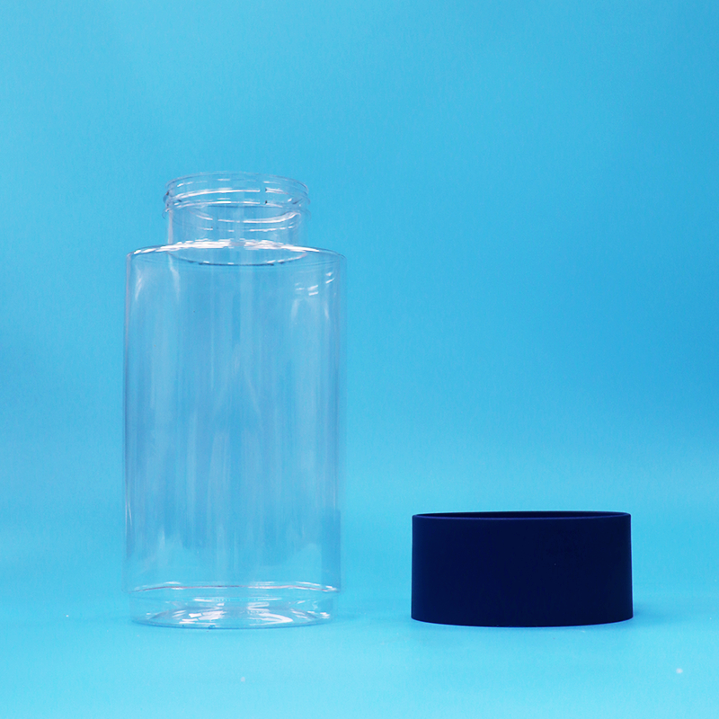円形の透明なプラスチック PET クッキー ナッツ キャンディー グラス 改ざん 防止 蓋 BPA 無