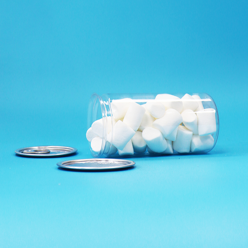 ペットクリアプラスチックイージーオープンウェルシーリングパッキング缶、乾燥食品、飲料用