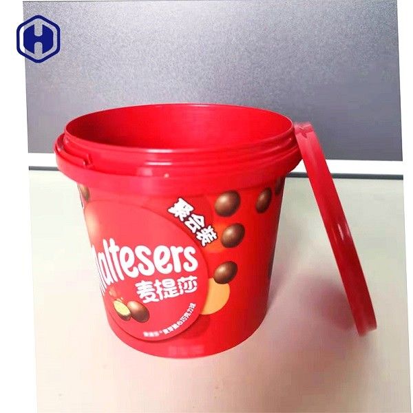 食糧安全なIMLバケツ1340ml多彩なチョコレート ビスケットのパッキング