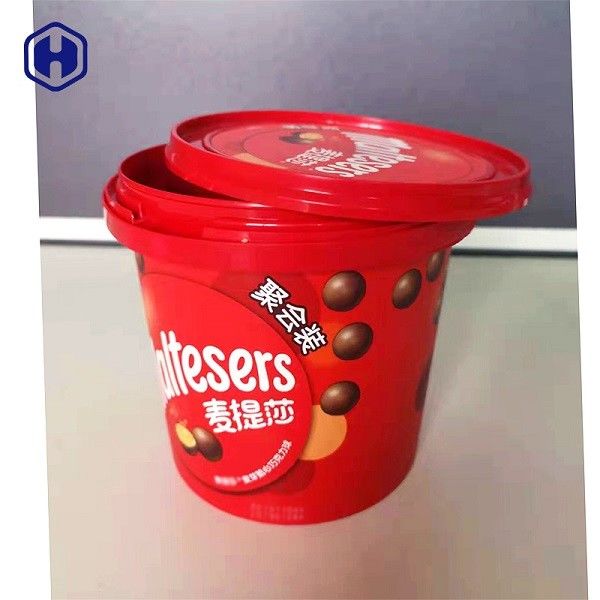 食糧安全なIMLバケツ1340ml多彩なチョコレート ビスケットのパッキング