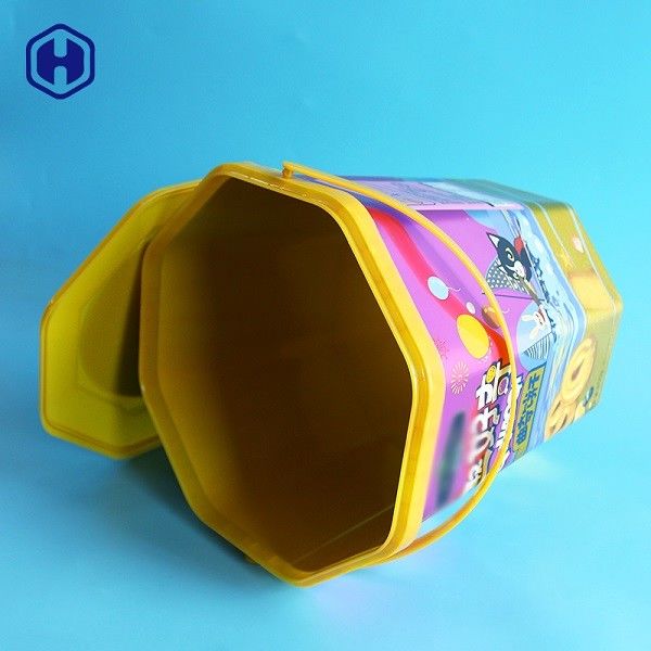 八角形の形IMLのバケツ1.96ガロン8.25Lのプラスチック ビスケットの容器