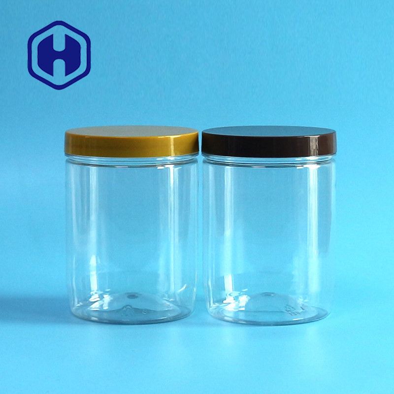 透明な500mlプラスチック包装の瓶ねじふたの注文のロゴ
