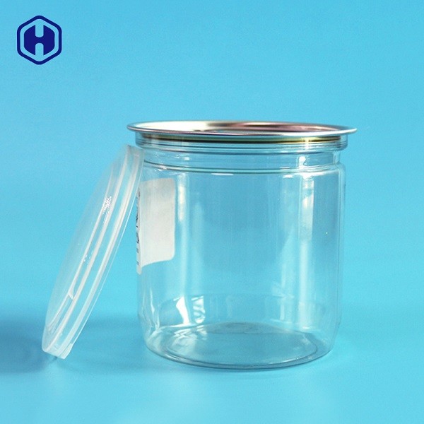 容易な開放端はプラスチック缶の積み重ね可能な気密のプラスチック円形の瓶を取り除きます
