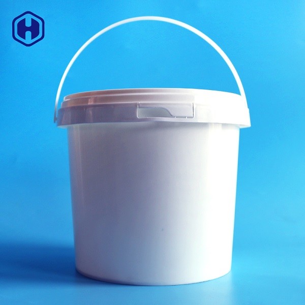 白い円形のプラスティック容器の衛生学の再使用可能な環境に優しい