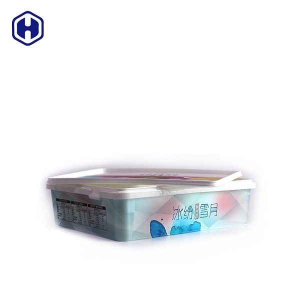 ふたが付いている耐久のアイス クリームのケーキIMLの箱/ポリプロピレンの容器
