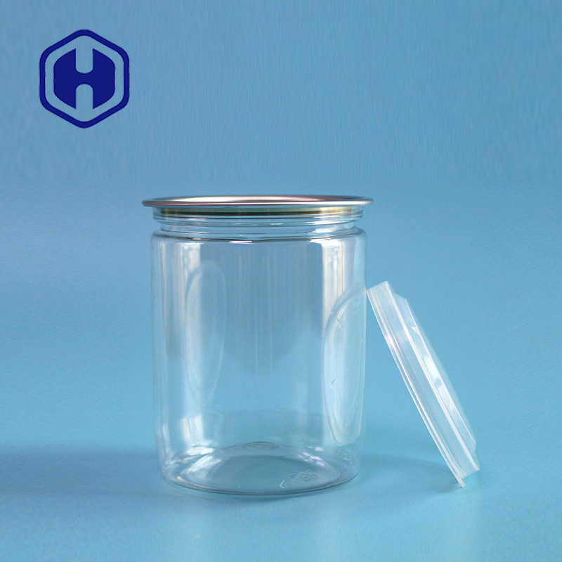 280ml小さい魚介類の魚のエビのピクルスを包む空の透明なプラスチック缶