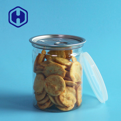 カシューのビスケットはプラスチック ペットによってアルミニウムふた335mlと透明できる缶詰食品Eoeを