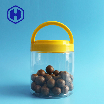 ふたのハンドルの食糧パッキングが付いている120mmの円形ペットまっすぐな味方されたプラスチック瓶