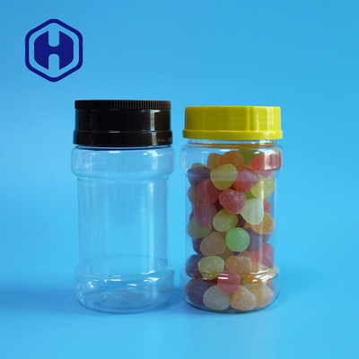 バルク菓子のビスケット230mlの円形ねじふたのプラスチック瓶の直径54mm