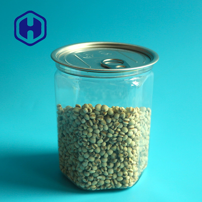食糧大きさ包装のための六角形520ml Bpa自由で容易な開いたペット空のプラスチック缶