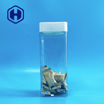 1140ml正方形のプラスチック瓶ははさみ金の漏出証拠が付いている上の菓子棒食品等級をねじで締める