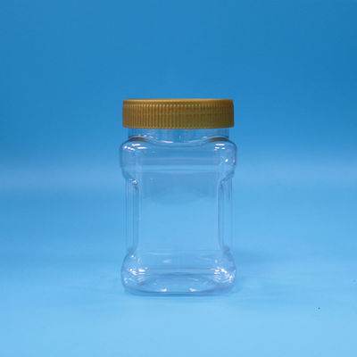 透き通るPETキャンディ 食品用プラスチック製の水瓶 ブラウン フラットカバー