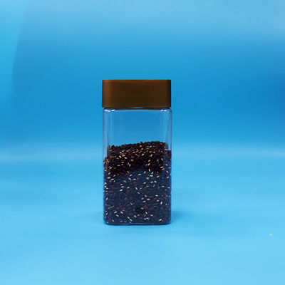 クリア クッキー 食品 キャンディー 食品品質 PET 広形 プラスチック 貯蔵器 スクロールキャップ