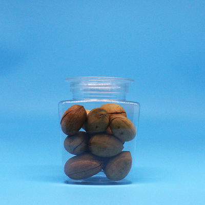 クッキー食品 キャンディー 食品グレード 透明な三角形 PET プラスチック 透明なボトル 透明な蓋