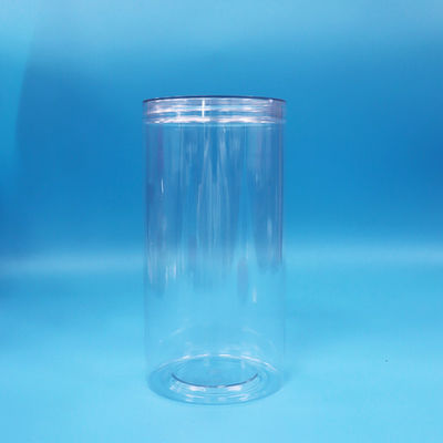透明なPETシリンダー 丸い食品級 プラスチック製のキャンディクッキー 食品容器 スクリュー 透明なキャップ