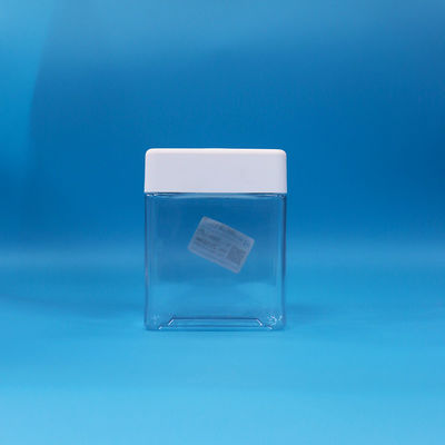 PETキャンディス スナック プラスチック 食品 透明度 方形 瓶 スクリップ トップ 白い蓋