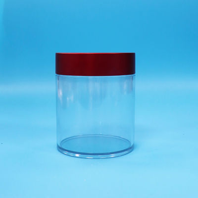 BPAフリー キャンディークッキーナッツ 食品グレード PET 透明プラスチックボトル スクリュー レッド蓋