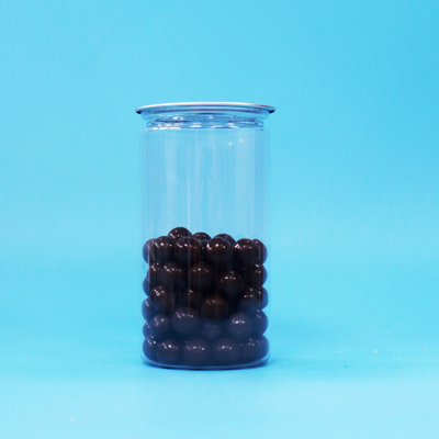 ペットクリアプラスチックイージーオープンウェルシーリングパッキング缶、乾燥食品、飲料用