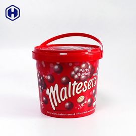 食糧安全なIMLバケツ1340ml多彩なチョコレート ビスケットのパッキング