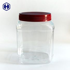 混合された明確な正方形の広い口のプラスチック瓶はカシュー ナッツの包装を乾燥しました