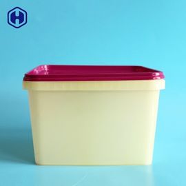リサイクルされたPP IMLのたらい2800ML 94OZは薄く正方形の食品等級のバケツを囲みます