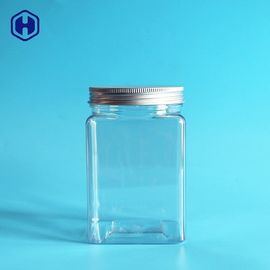 小さい空の正方形の広い口のプラスチックは積み重ね可能なスペース節約を震動させます
